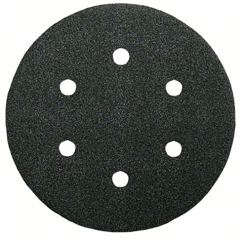 BOSCH SANDING DISC FOR STONE 150MM DIA 8 HOLES 'BLACK STONE' 400 GRIT